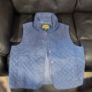 Cabela's quilted lightweight women's vest, blue